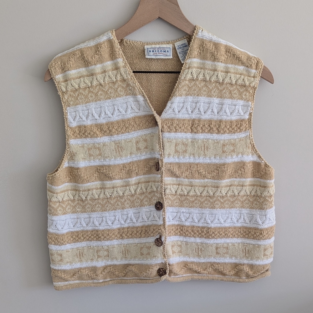 Vintage 90s Arizona Jean Co. Knit Vest